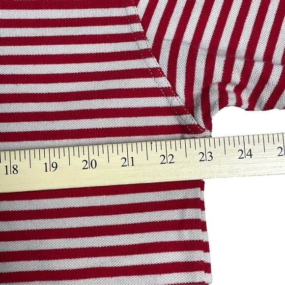 VTG Greg Norman Collection Polo Shirt Red & Ivory Stripes Men’s Size Large - Picture 9 of 12